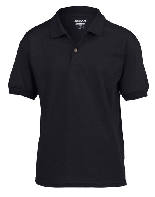 North Apex Gymnastics (Unisex Logo) Black Polo