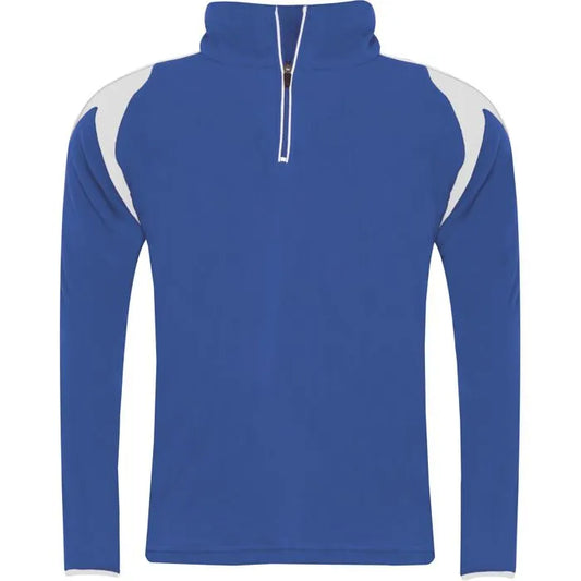 East End Football Club Training 1/2 Zip Fleece Blue/White