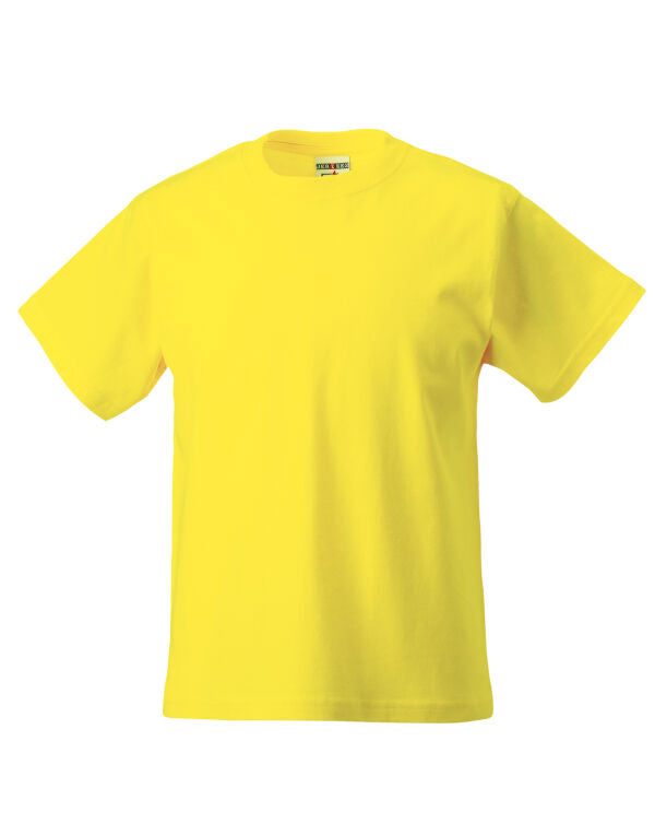 Halkirk Primary Navy/Gold Round Neck T-Shirt