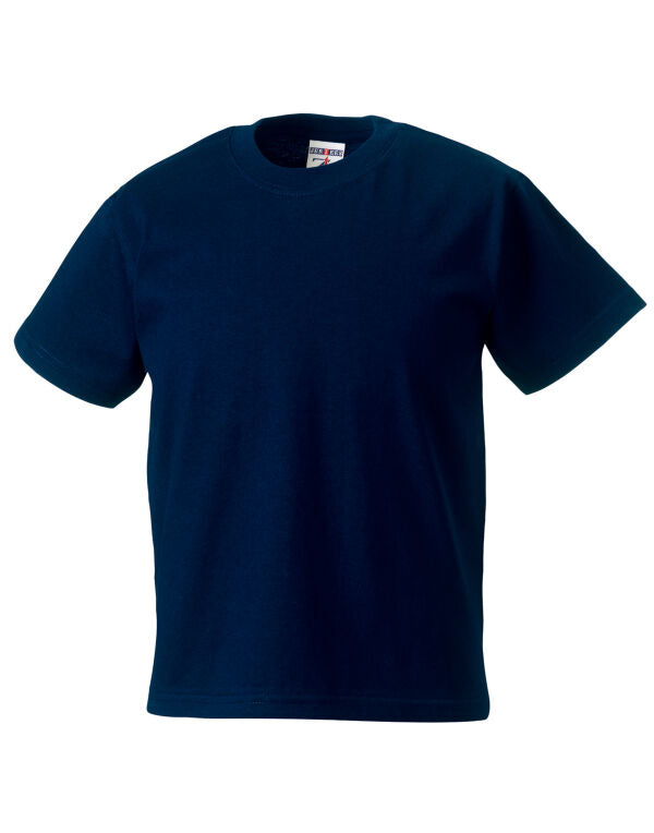 Halkirk Primary Navy/Gold Round Neck T-Shirt