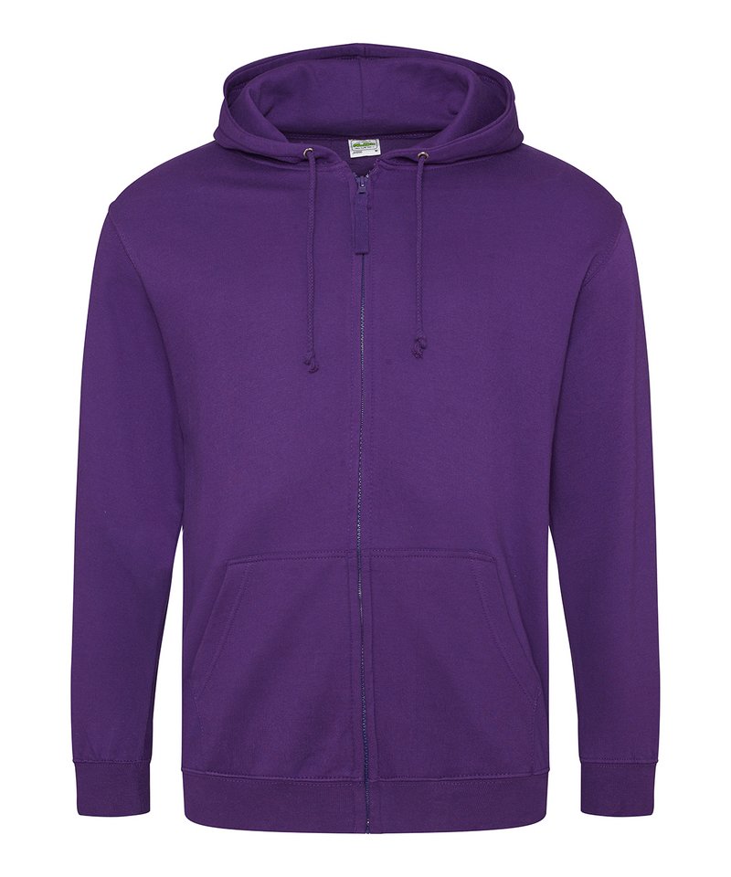 Newton Park Purple Zipped Hooded Sweatshirt